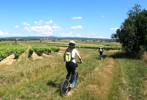 e-scoot à Bourdic près de Cévennes dans le Gard en Ardèche 30